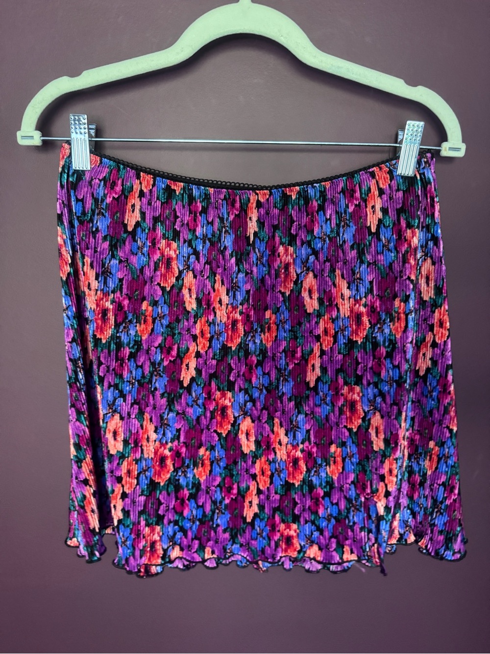 wild fable Purple Multi Floral Mini Skirt